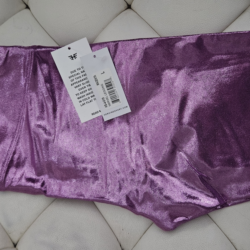 Shiny Purple Metallic Fabric